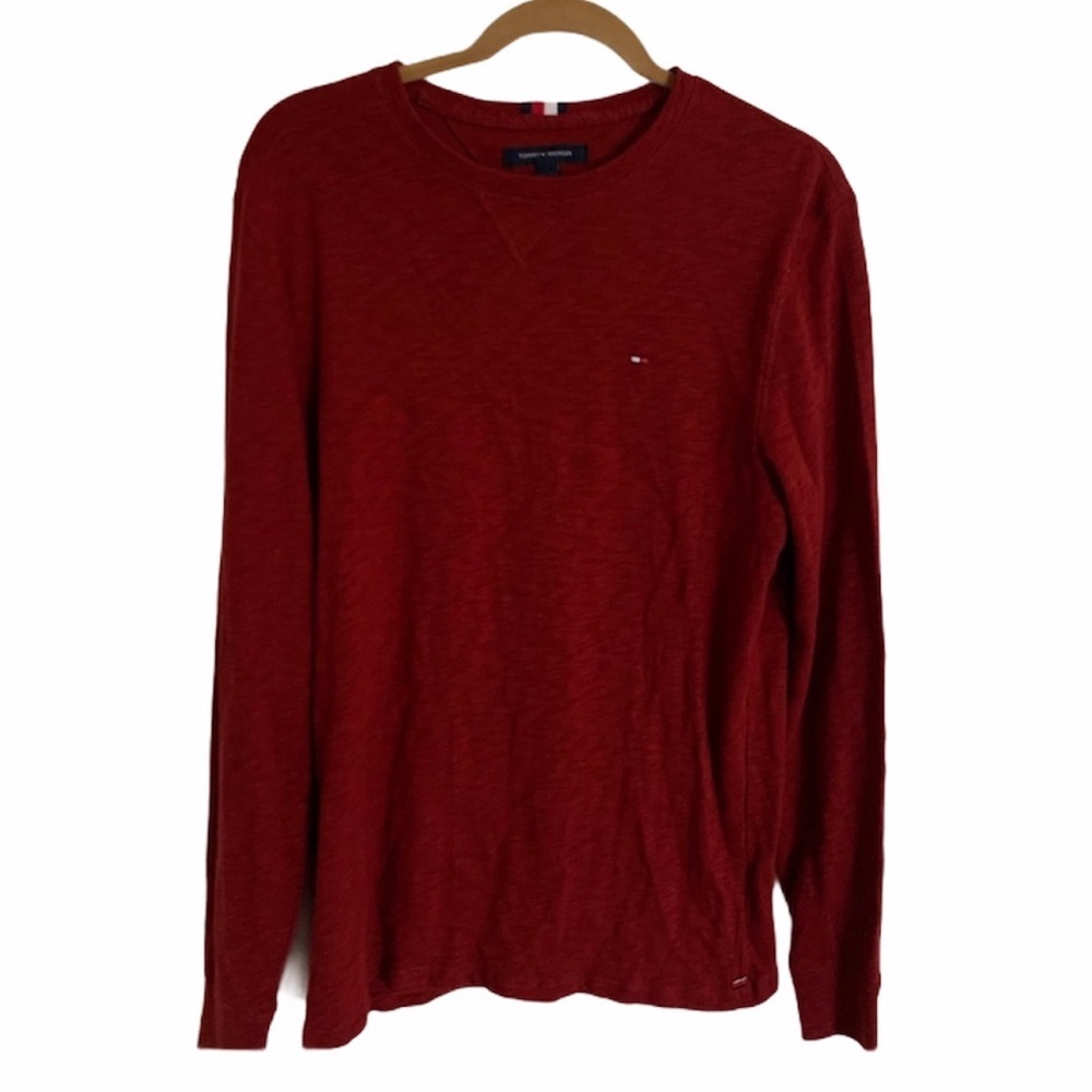 Tommy Hilfiger Red Long Sleeve Shirt